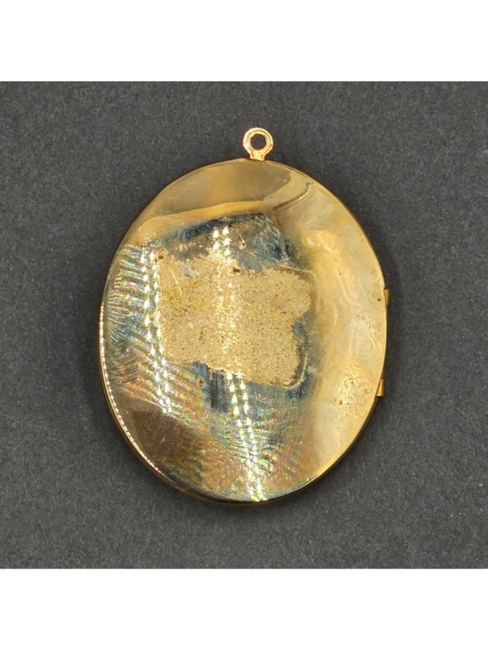 Vintage Gold Tone Filigree Oval Locket Pendant 2" Victorian Revival Statement - Picture 5 of 5